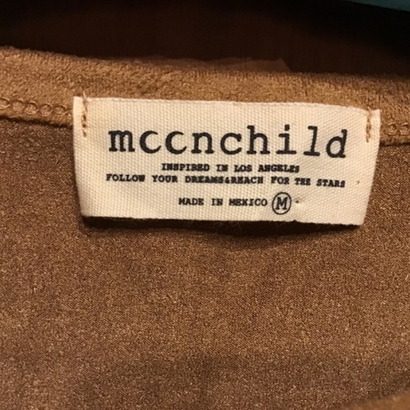 Moonchild Tank Top with Fringe Size M Brown - Picture 3 of 7